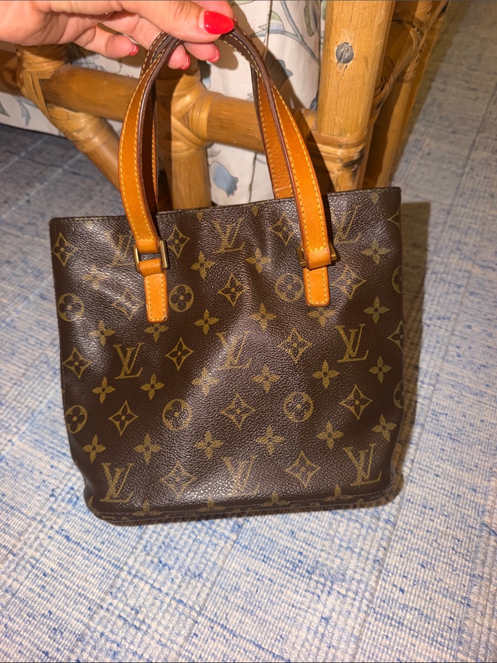 Louis Vuitton Monogram Mini bucket bag in Brown and Tan